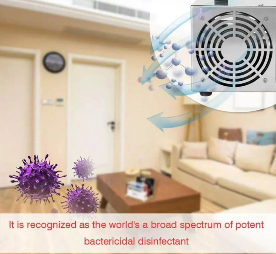 10G Ozone Generator Machine Air Filter Purifier Fan