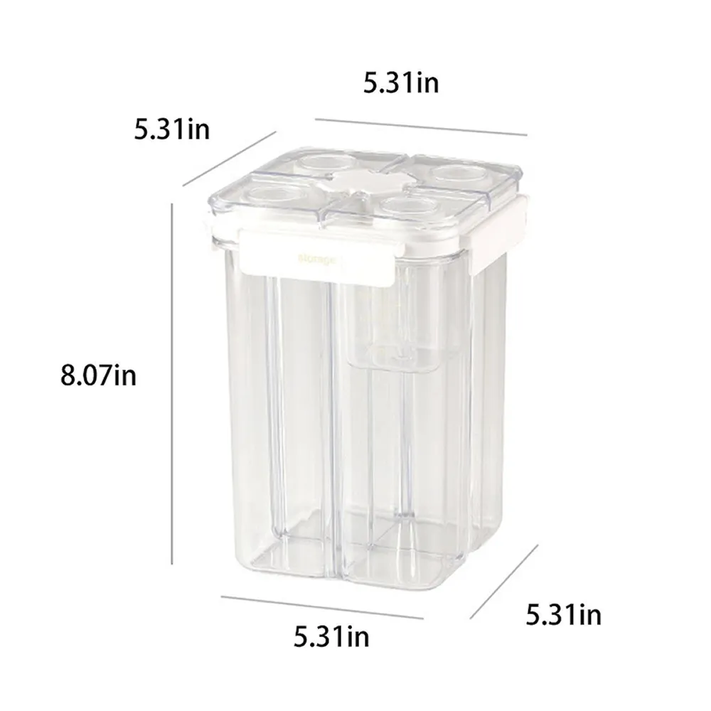 2.4L Four-Sided Lock Airtight Food Storage Container Dc-330