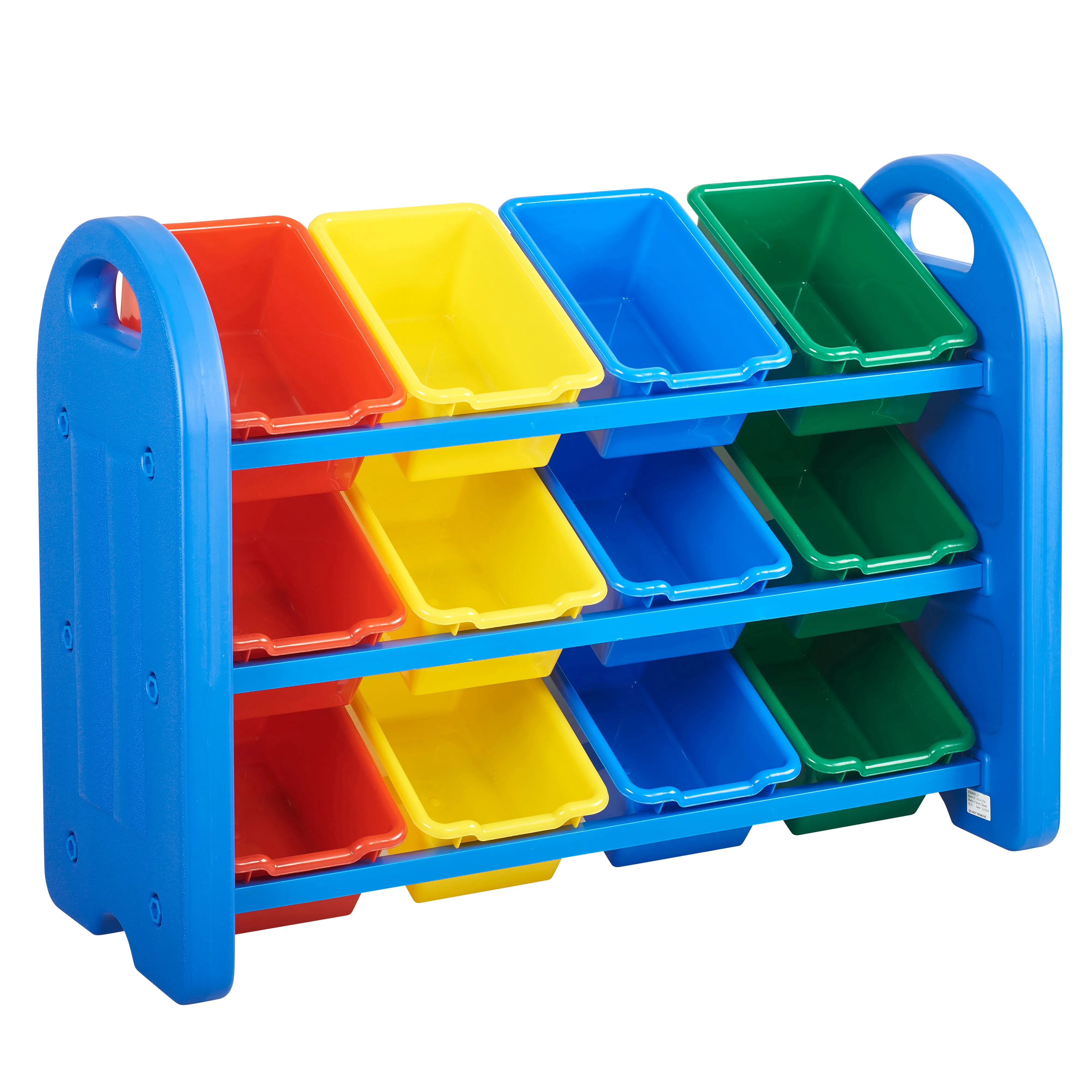 3-Tier Toy Storage Organizer for Kids with 12 Bins - Assorted