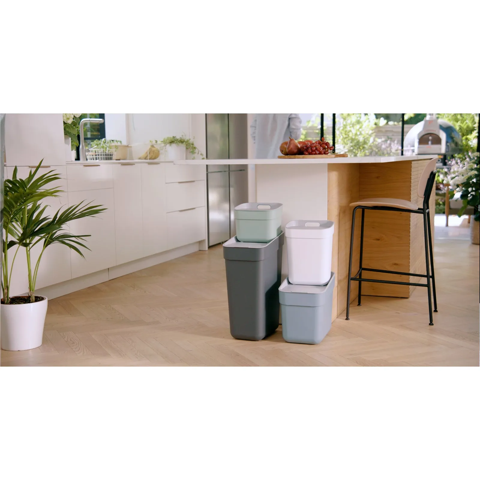 30L Ready to Collect Waste Seperation Bin - Green