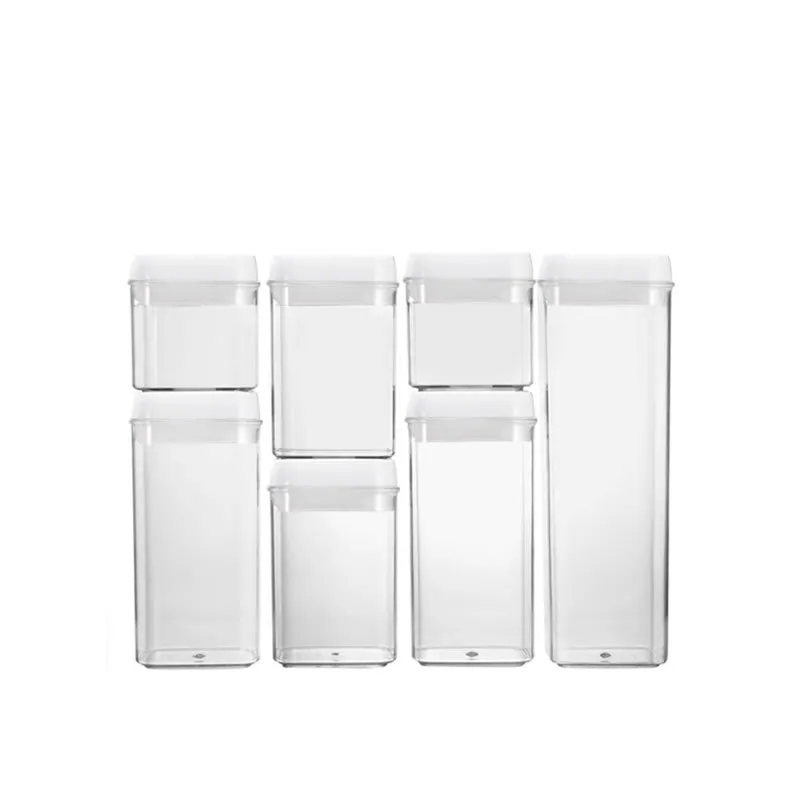 7 Piece Easy Lock Food Storage Containers White