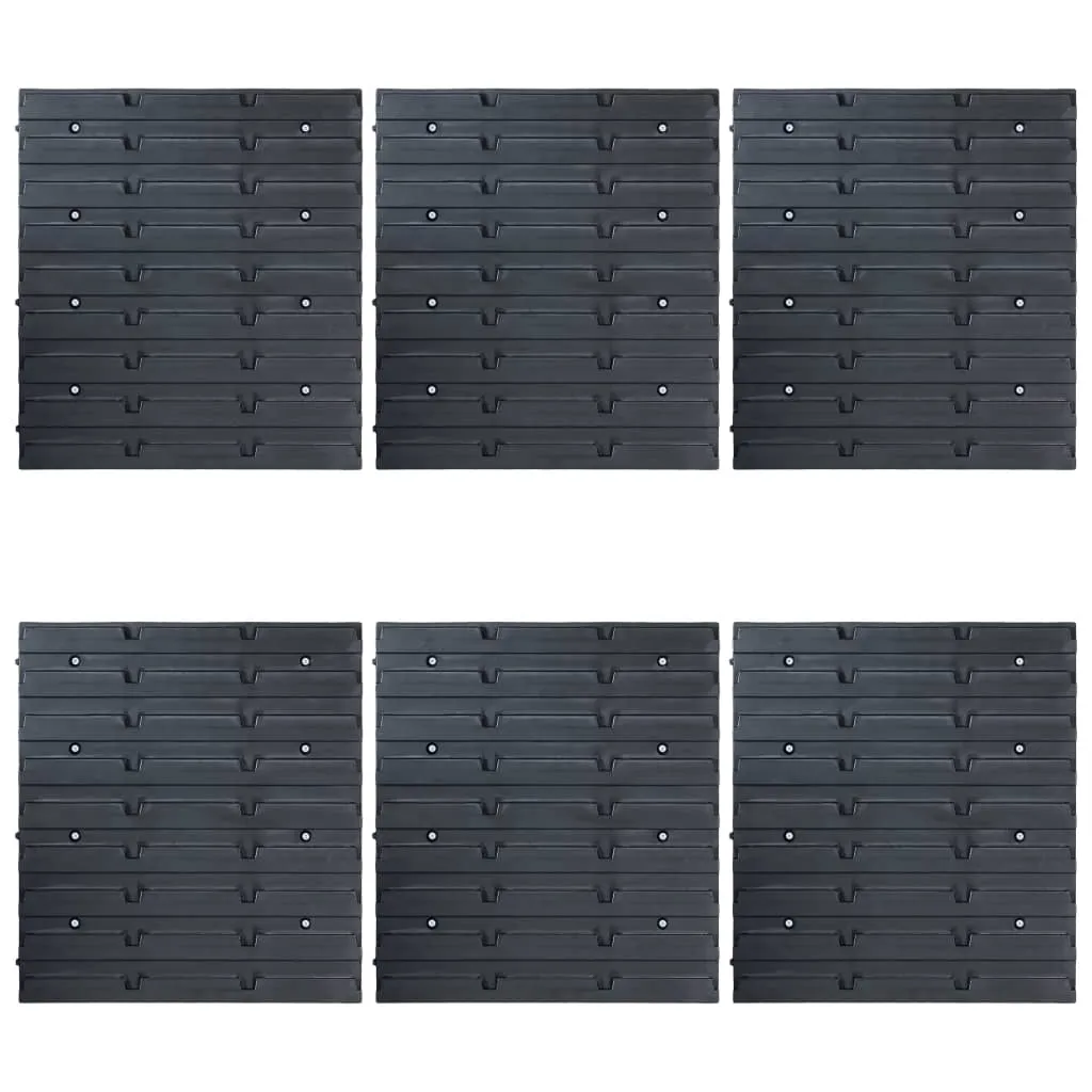 96 Piece Storage Bin Kit with Wall Panels Blue