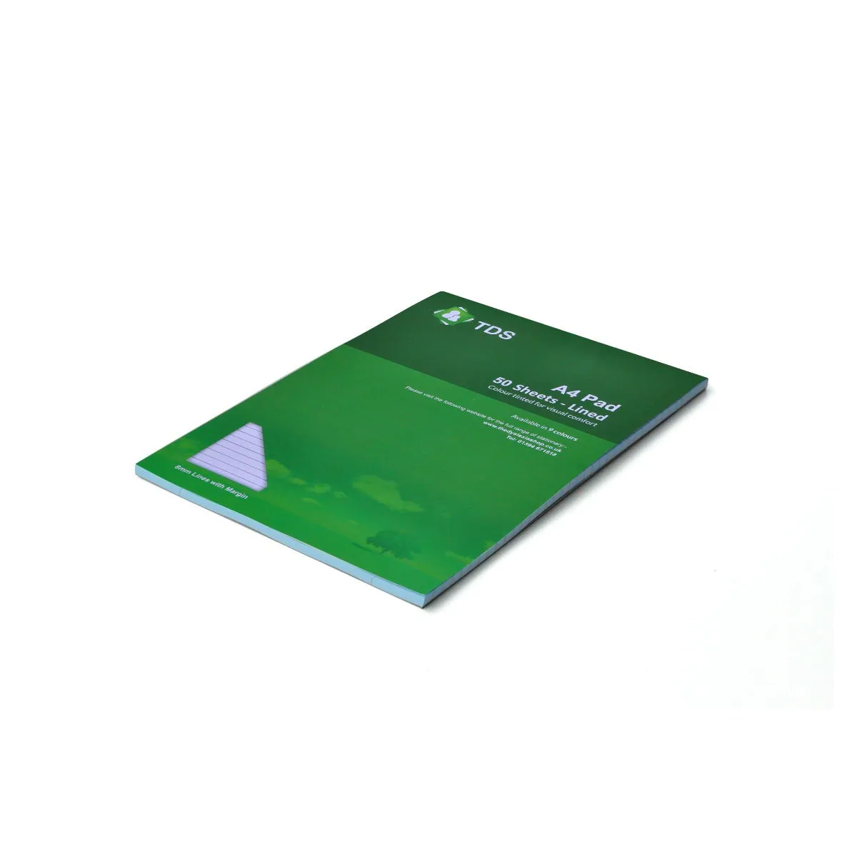 A4 8mm Lined Coloured Paper Refill Pad