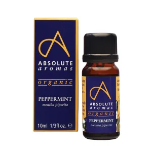 Absolute Aromas Organic Peppermint Essential Oil, 10mL