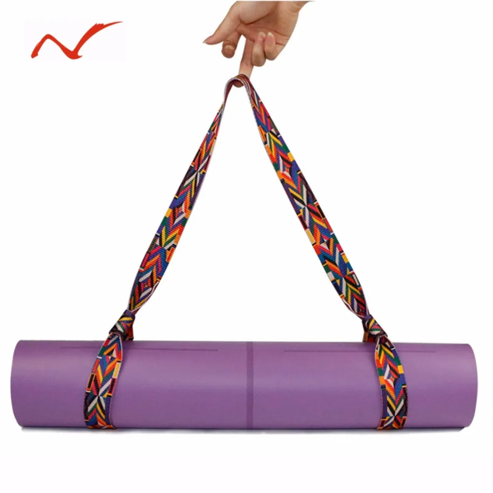 Adjustable Cotton Yoga Mat Strap/Carrying Sling