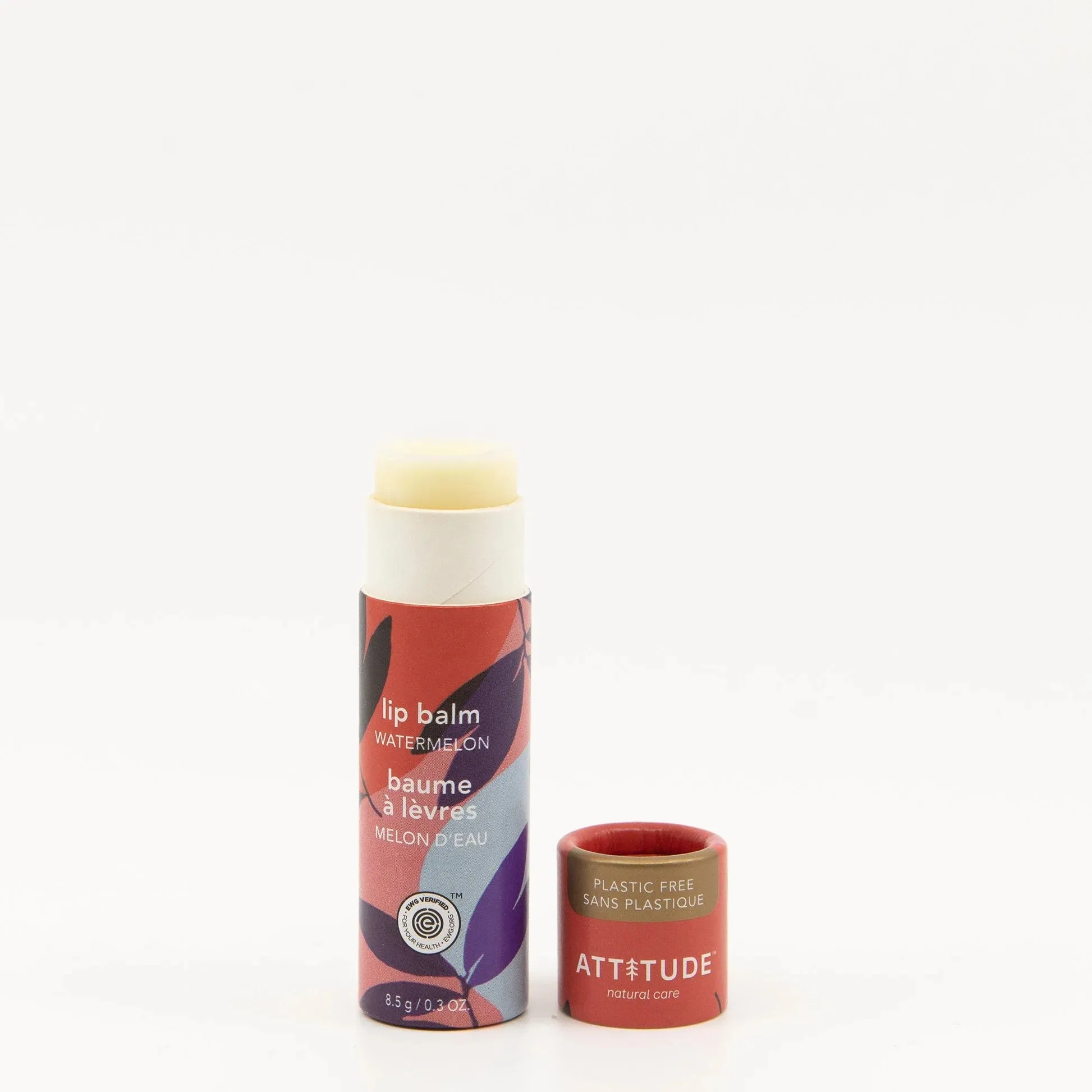 Attitude Plastic-Free Watermelon Lip Balm Enriched With Olive Oil 8.5g