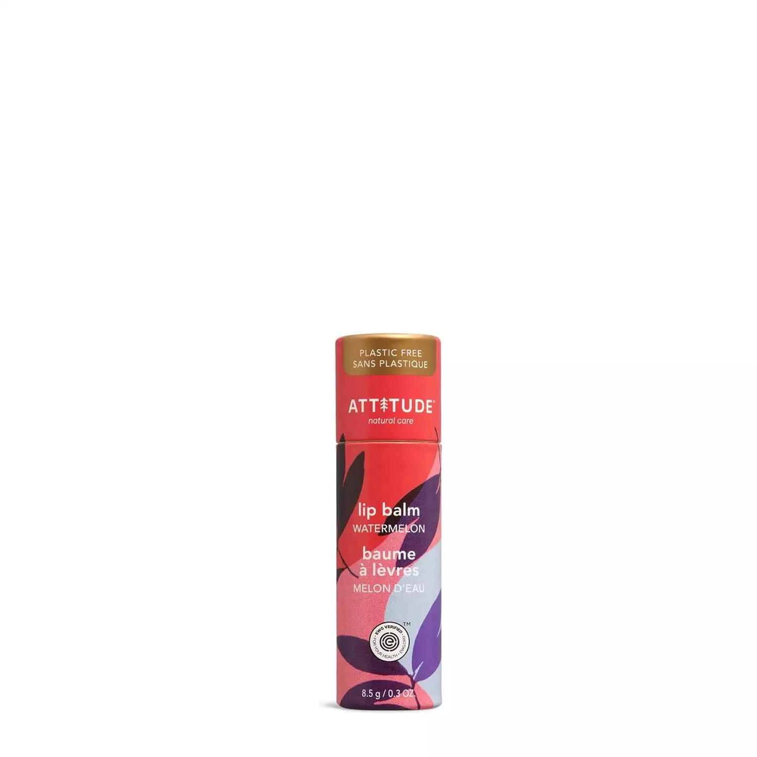 Attitude Plastic-Free Watermelon Lip Balm Enriched With Olive Oil 8.5g