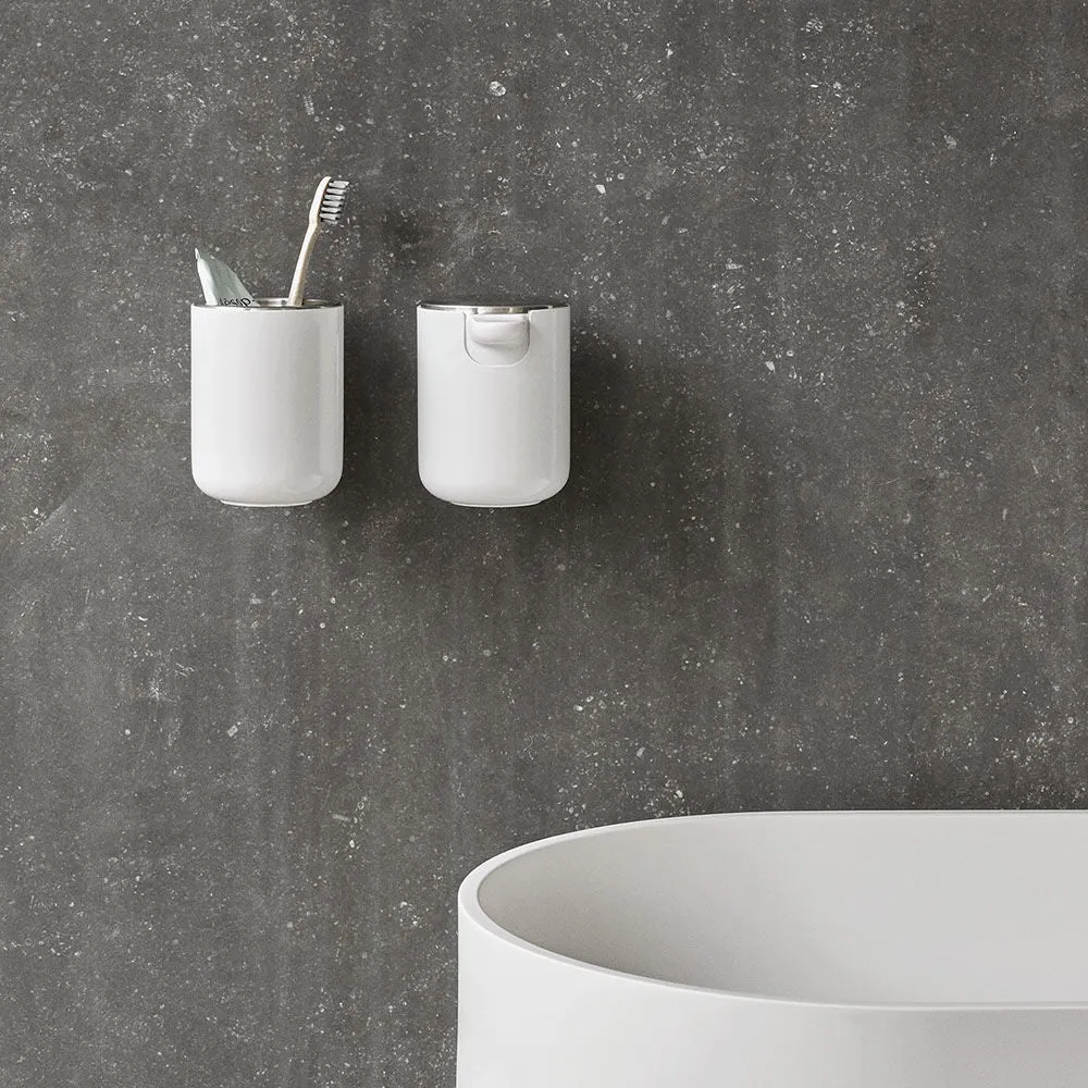 audo copenhagen (menu) | norm soap dispenser wall | gloss white - DC