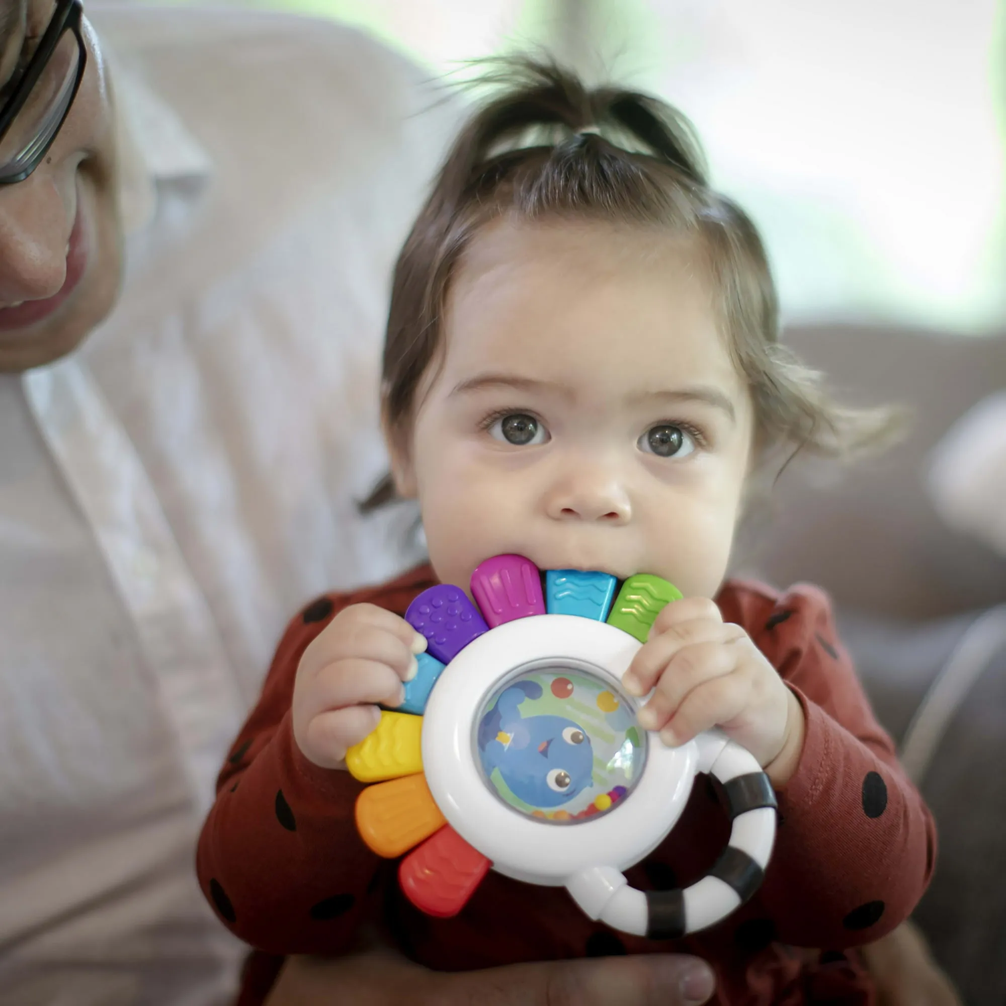 Baby Einstein Outstanding Opus the Octopus Sensory Rattle & Teether Multi-Use Toy