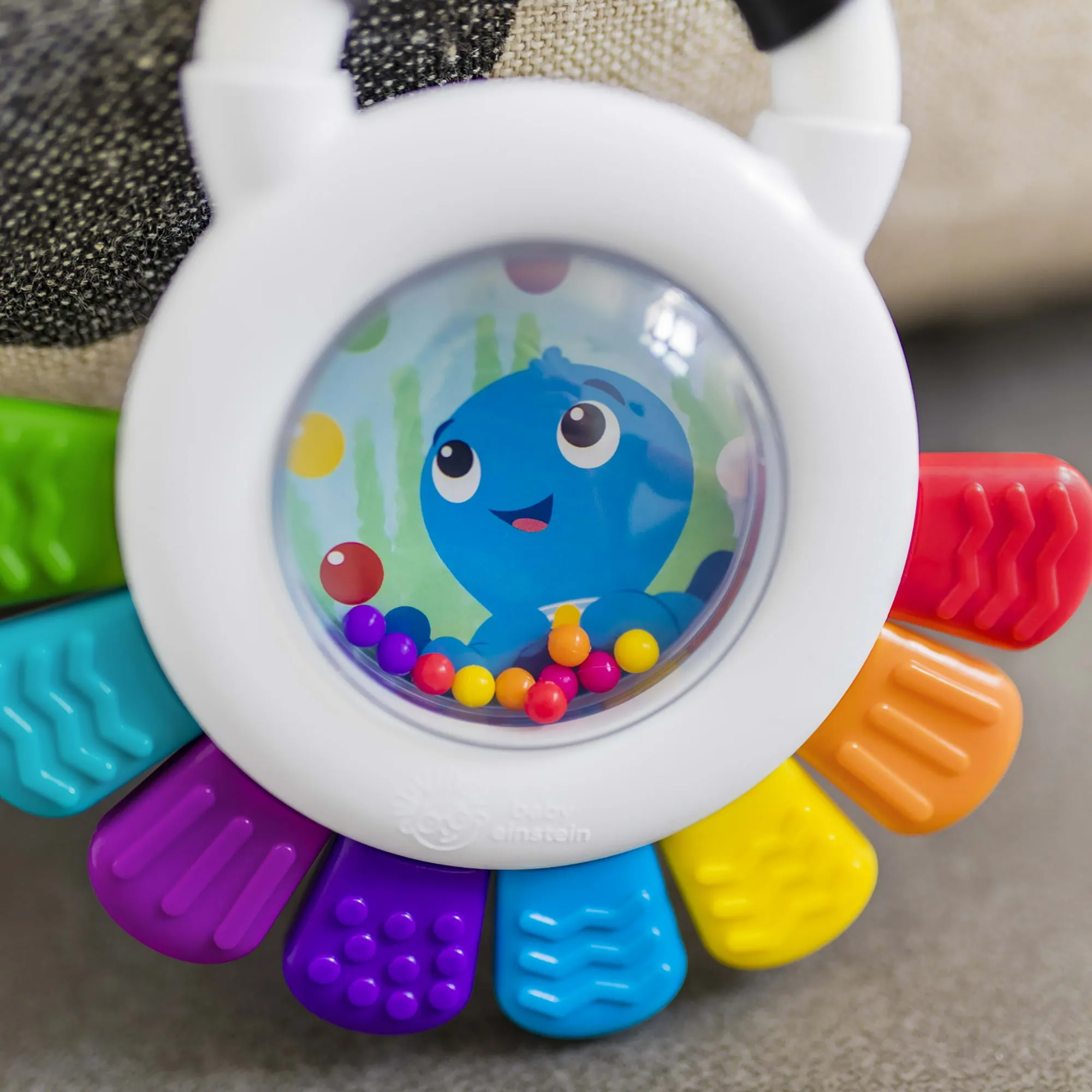 Baby Einstein Outstanding Opus the Octopus Sensory Rattle & Teether Multi-Use Toy