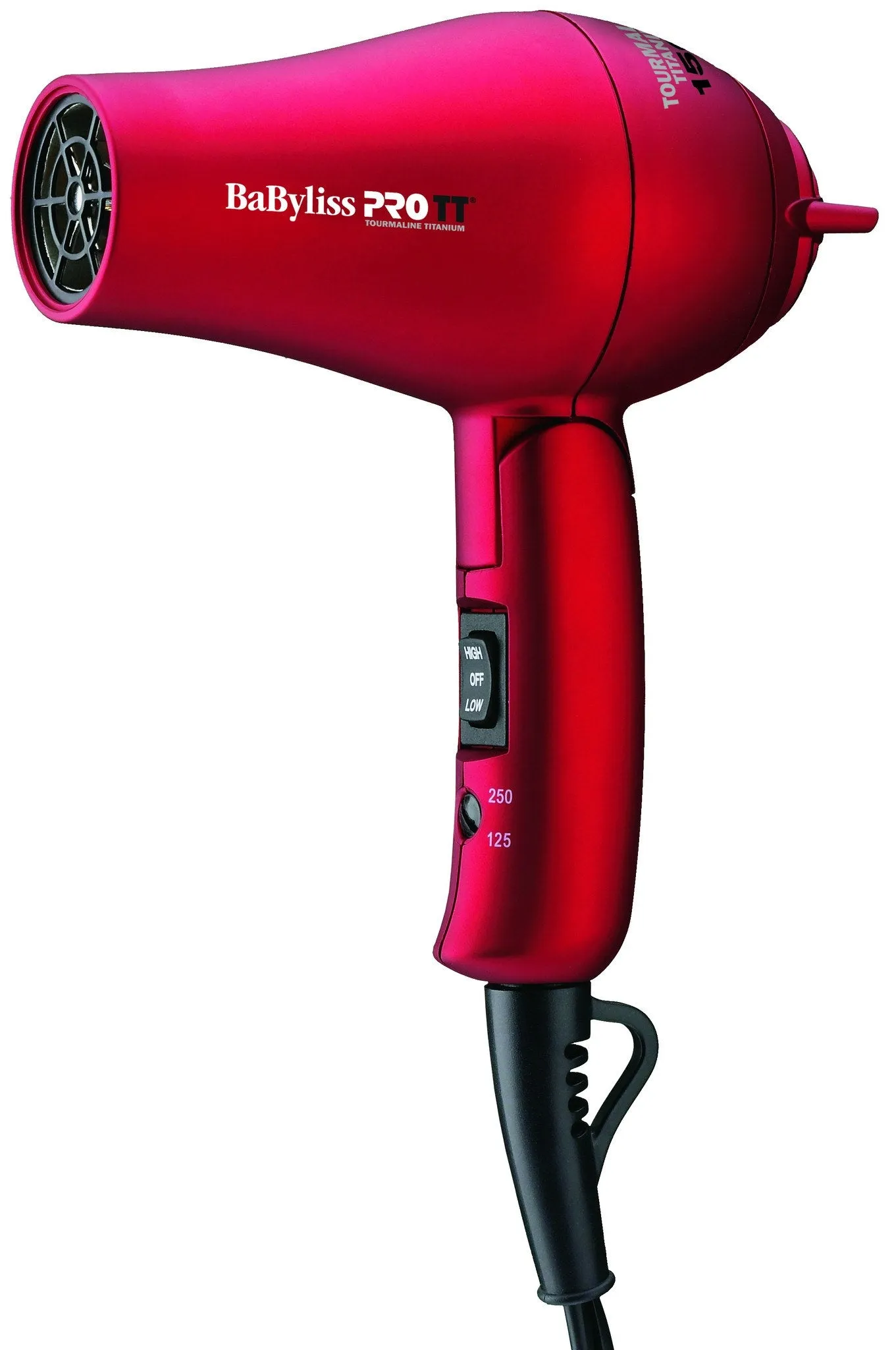 BABYLISS PRO HAIR DRYER TT TOURMALINE TITANIUM TRAVEL DRYER-RED