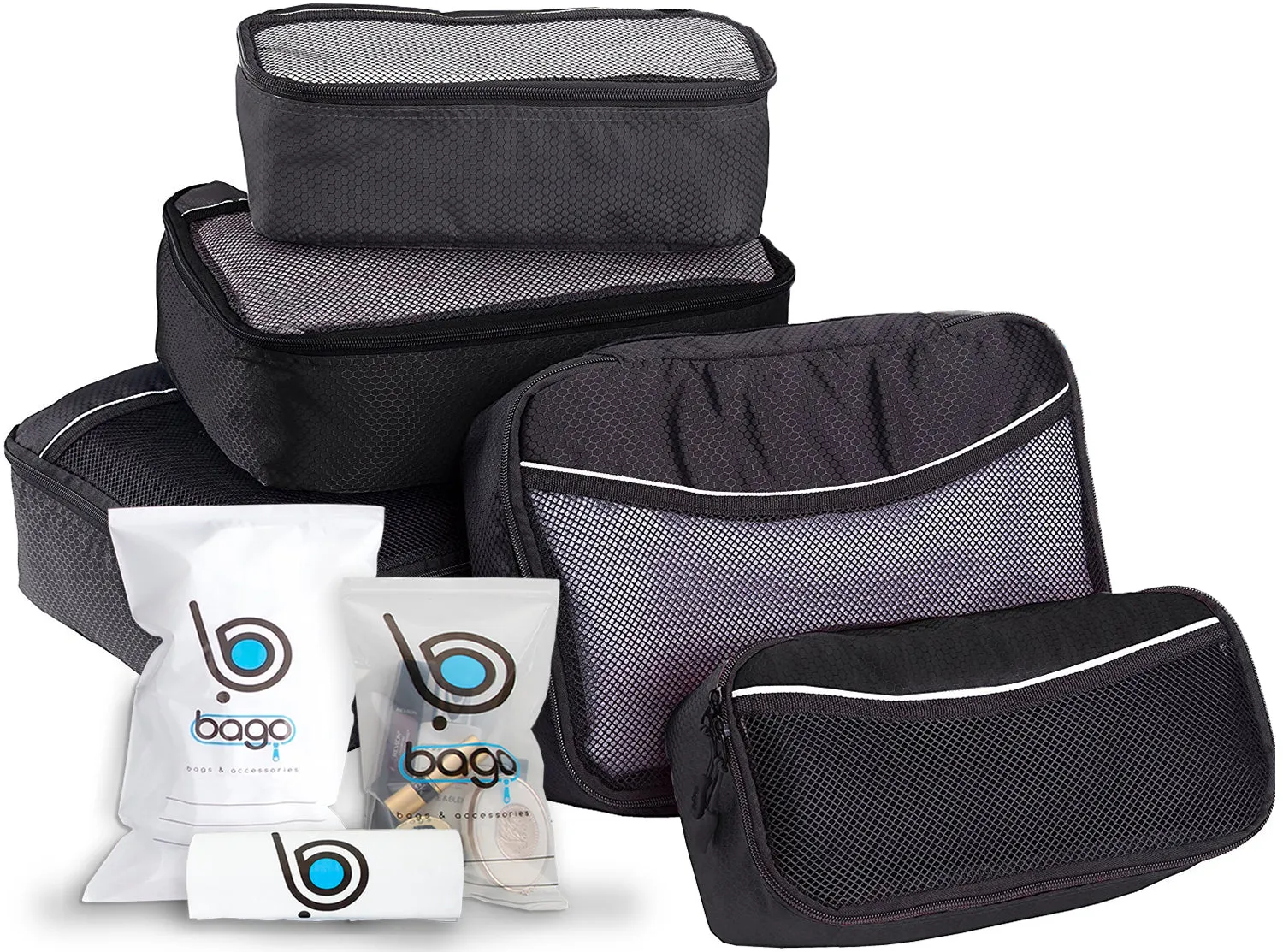 Bago 5 Set Packing Cubes For Travel - Luggage & Bag Organizer