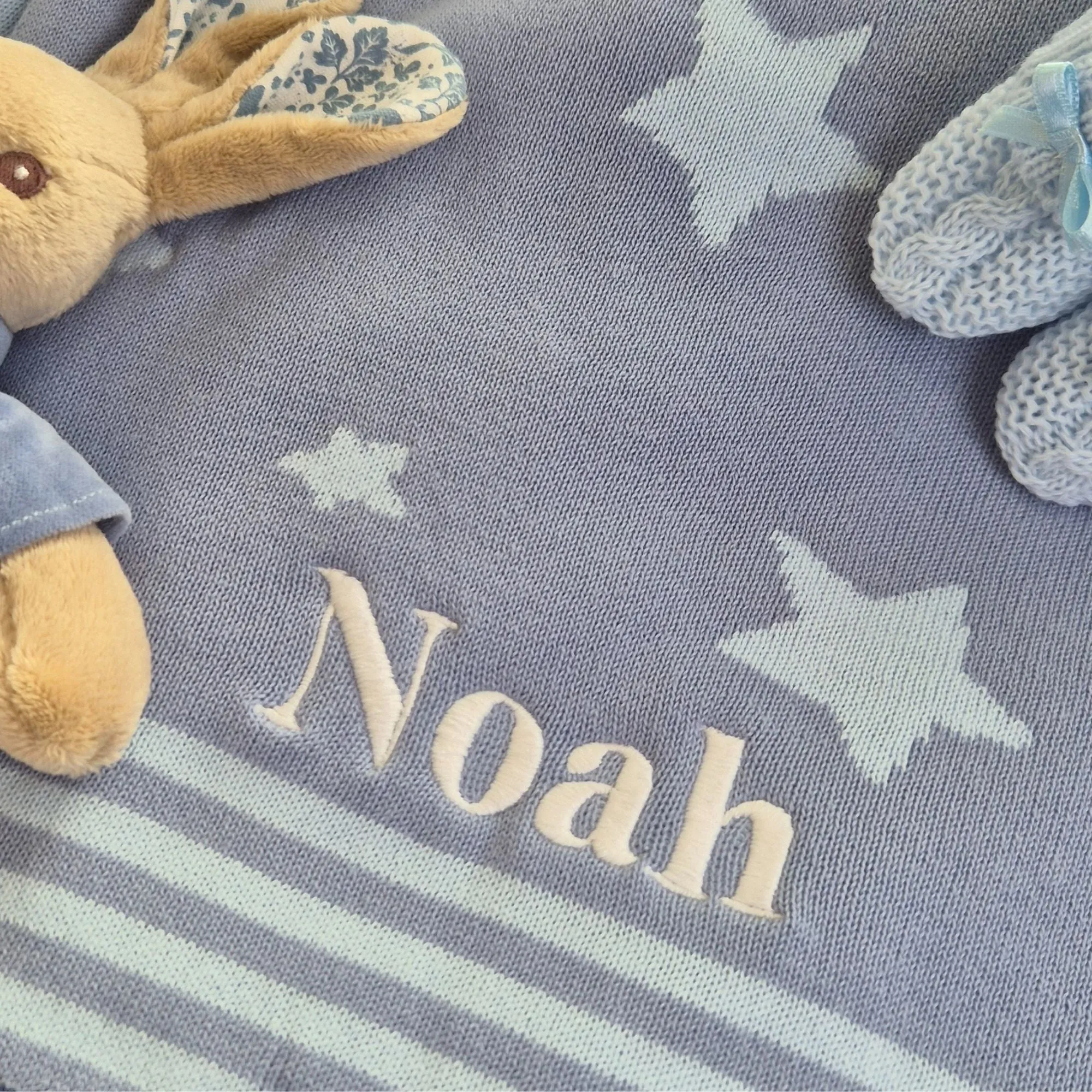 Blue Star Baby Blanket