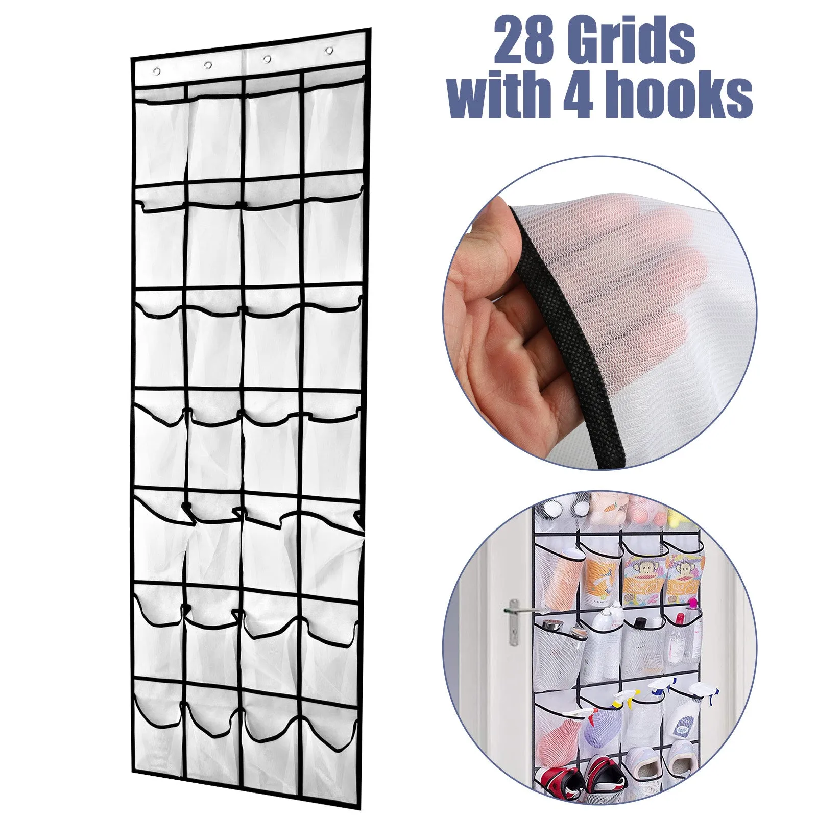 BlushBees® Hanging 28 Pockets Organiser, Perfect for Shoes or Other Small Items Storage