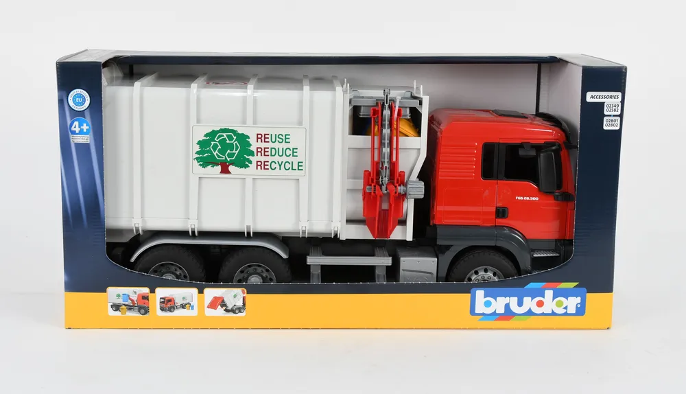 Bruder Man Tgs Side Load Garbage Truck