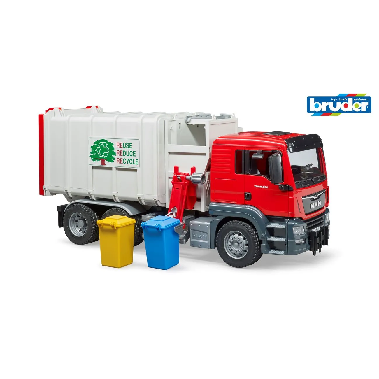 Bruder Man Tgs Side Load Garbage Truck