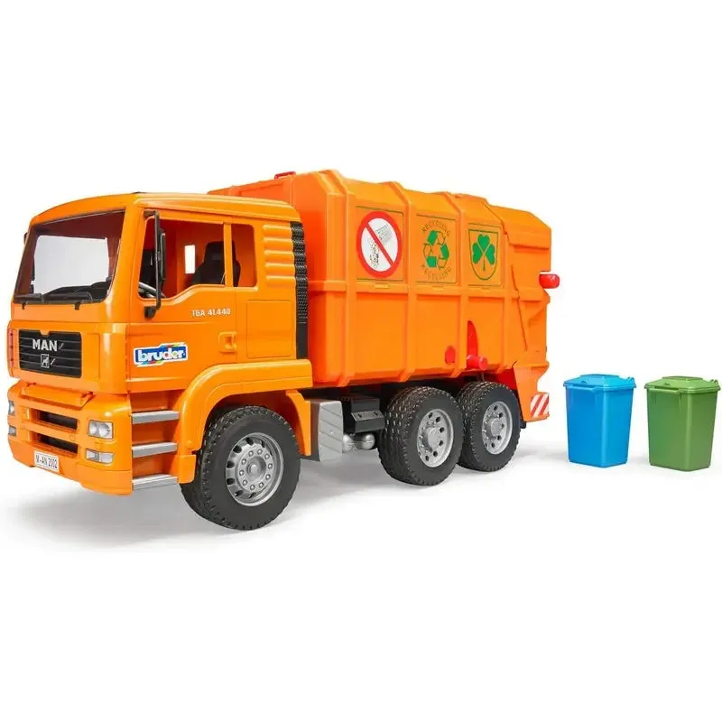 Bruder Orange Refuse Bin Lorry 1:16 Scale