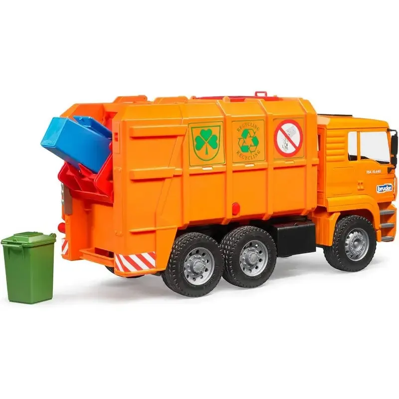 Bruder Orange Refuse Bin Lorry 1:16 Scale