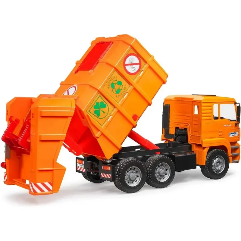 Bruder Orange Refuse Bin Lorry 1:16 Scale