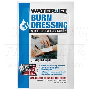 Burn Dressing - Safecross Water-Jel Burn Dressing, 10.2 x 10.2 cm, 06629