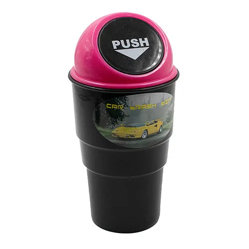 Butt Bin Black With Lid Ash Tray