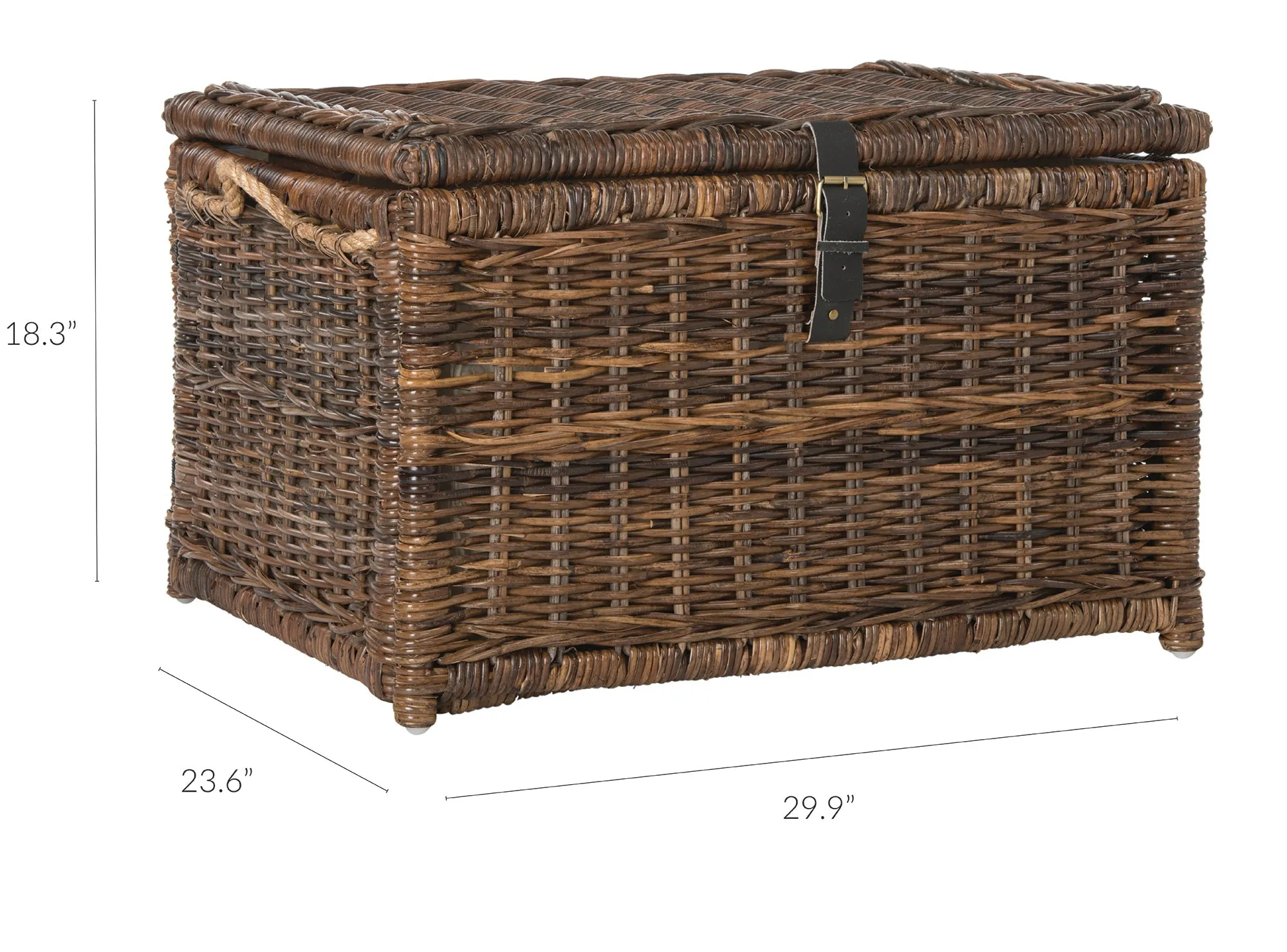 Caden 30" Wicker Storage Trunk