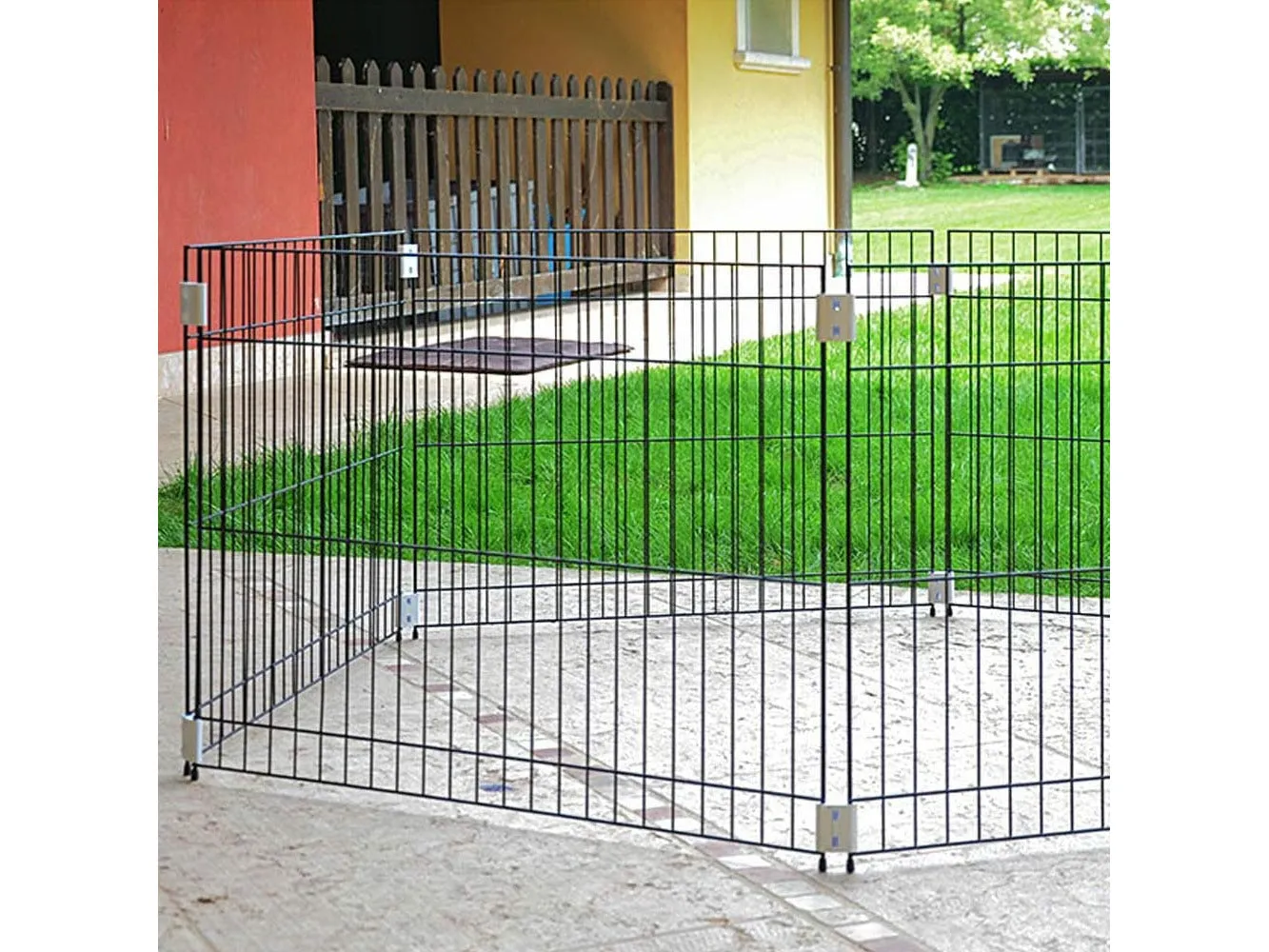 Cage Pen Black Dog Training