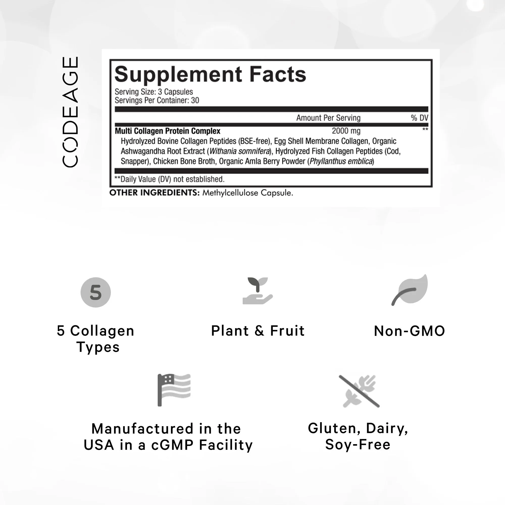 Codeage Hydrolyzed Multi Collagen Supplement