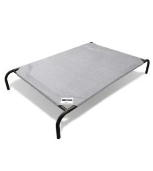 Coolaroo Elevated Knitted Fabric Cat & Dog Bed (Light Grey)