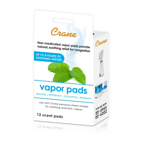 Crane Universal Vapor Pads, 12-pack - Menthol Eucalyptus