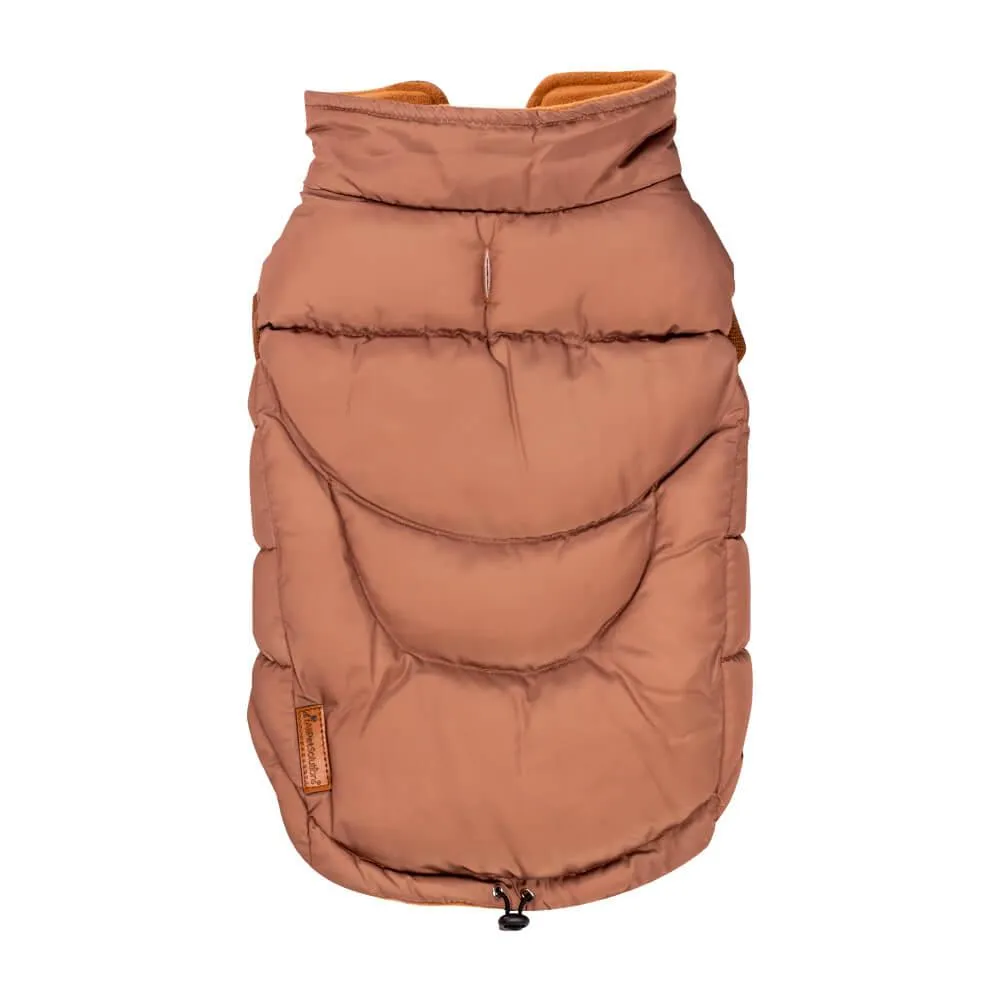 Dog Luxury Showerproof Puffer Jacket in Brown - S / M / L