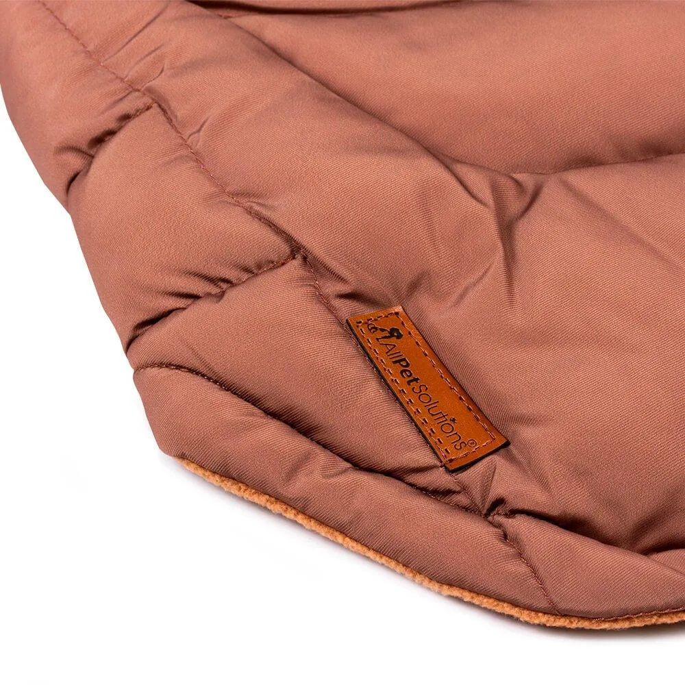 Dog Luxury Showerproof Puffer Jacket in Brown - S / M / L