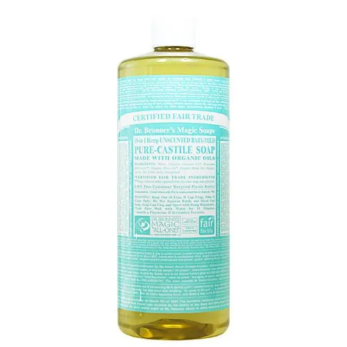 Dr Bronners Liquid Castile Soap Baby Mild 946ml