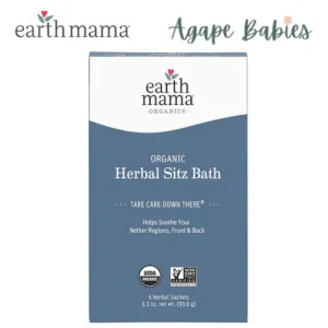 Earth Mama Organic Herbal Sitz Bath (6 herbal pads / box) Exp: 03/26