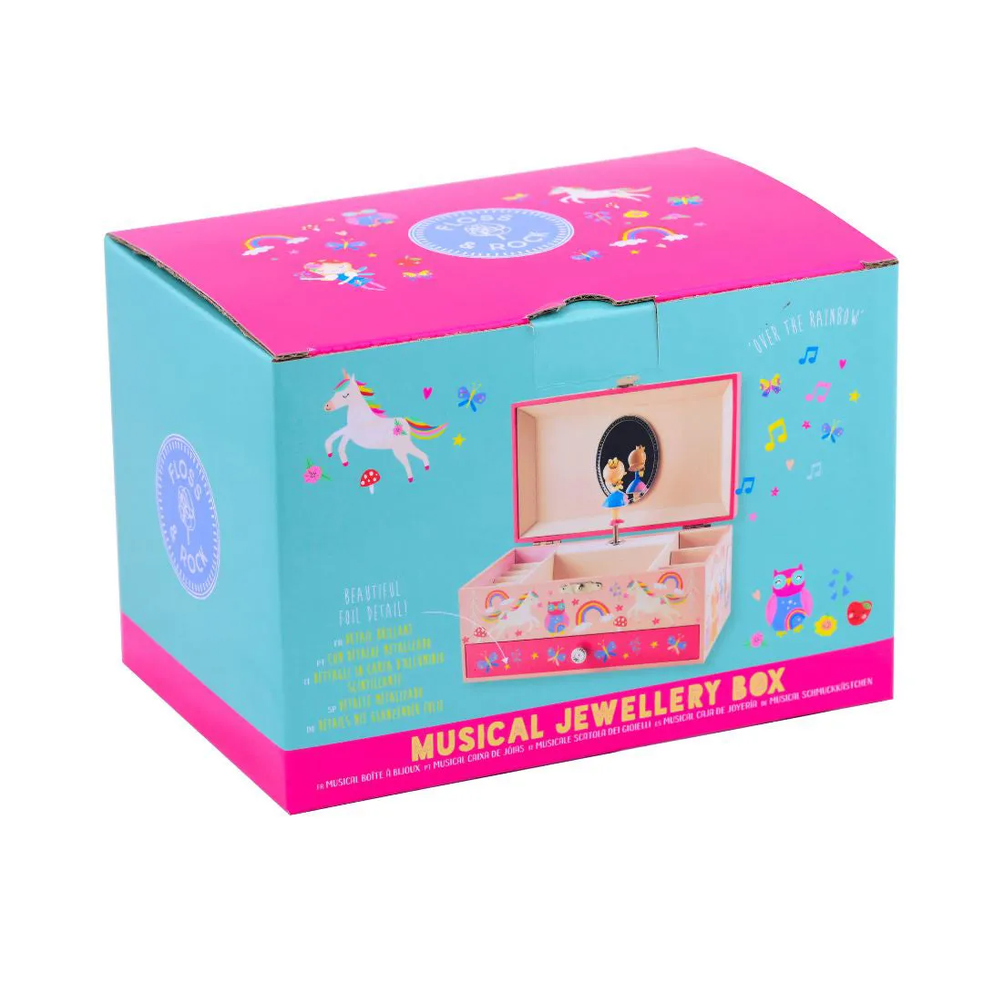 Floss & Rock Musical Jewellery Box with Drawer - Rainbow Fairy