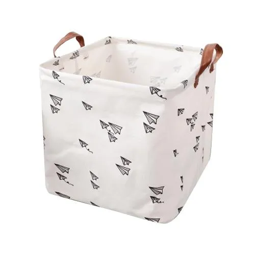 Foldable storage basket toys organizer, clothes storage bin