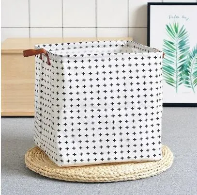 Foldable storage basket toys organizer, clothes storage bin