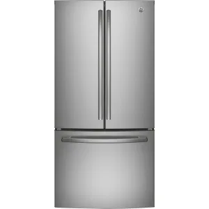 GE 33 inch wide 25 cu. ft. French Door Refrigerator GNE25DSKSS