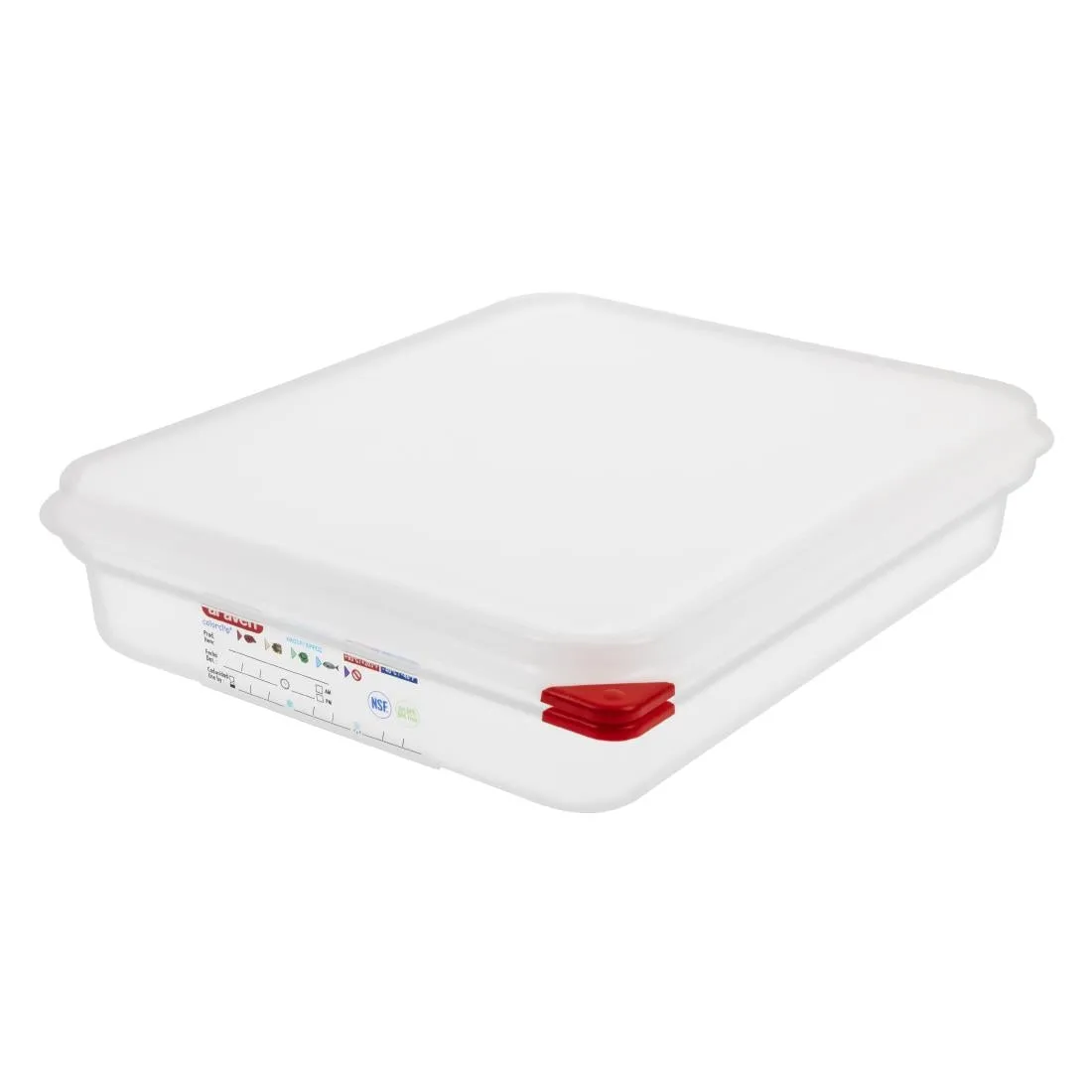 GL261 Araven Polypropylene 1/2 Gastronorm Food Containers 4L (Pack of 4)