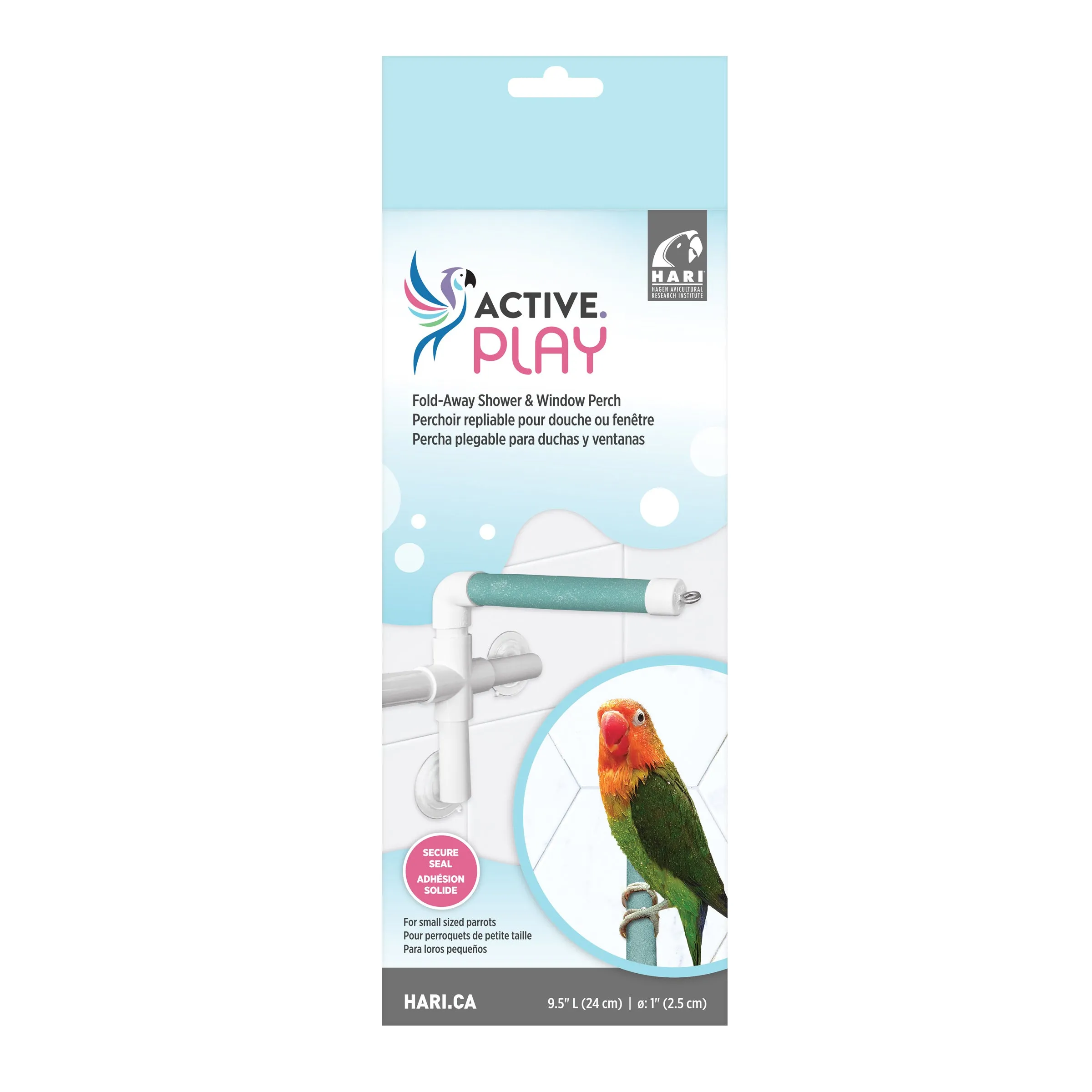 HARI ACTIVE.PLAY Fold-Away Shower & Window Perch - Small