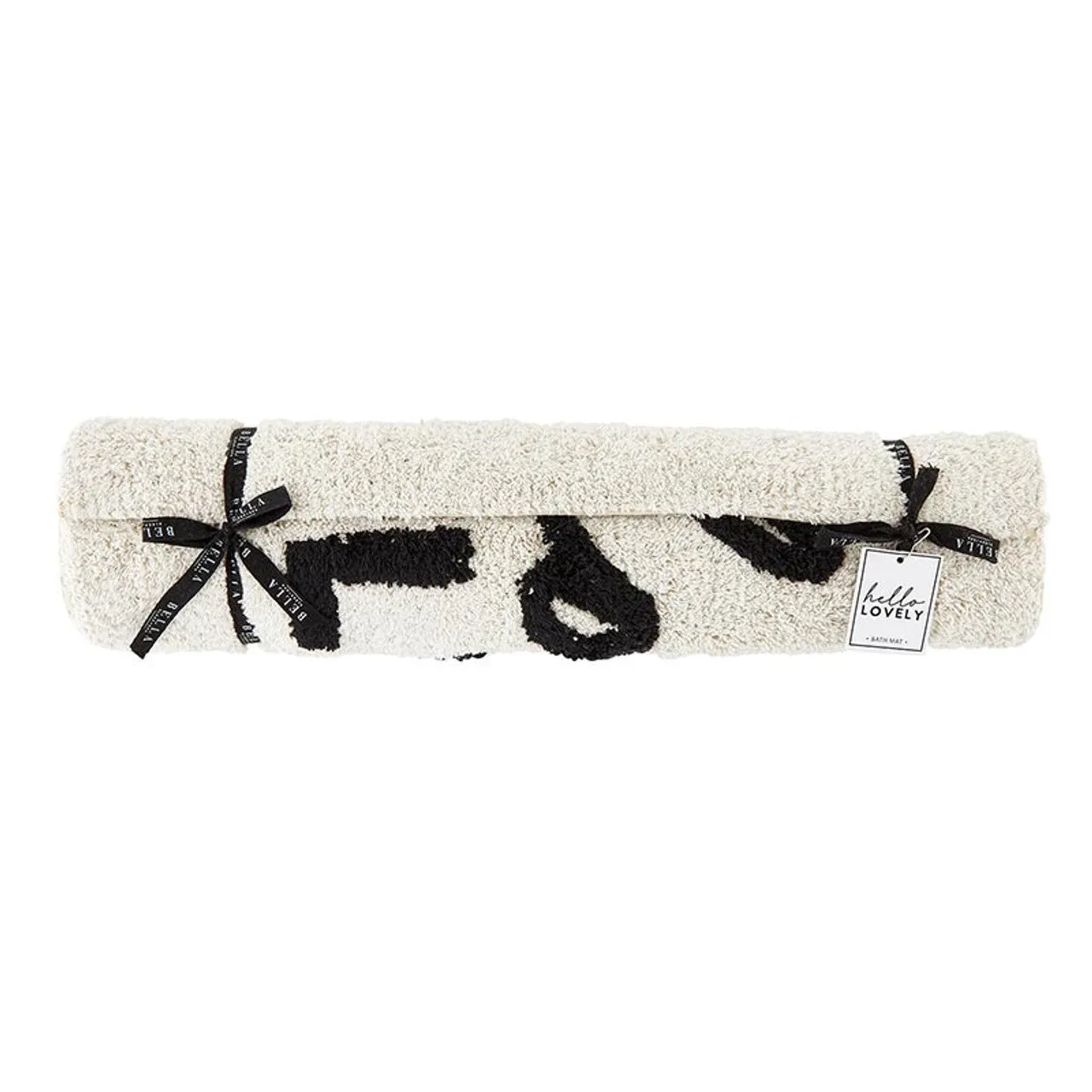 Hello Lovely Bath Mat | Soft Cotton Indoor Rug | 20" x 30"