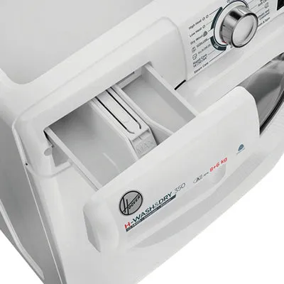 Hoover 8KG/6KG 1400RPM Freestanding Washer Dryer - White | H3DPS4866TAM6-80