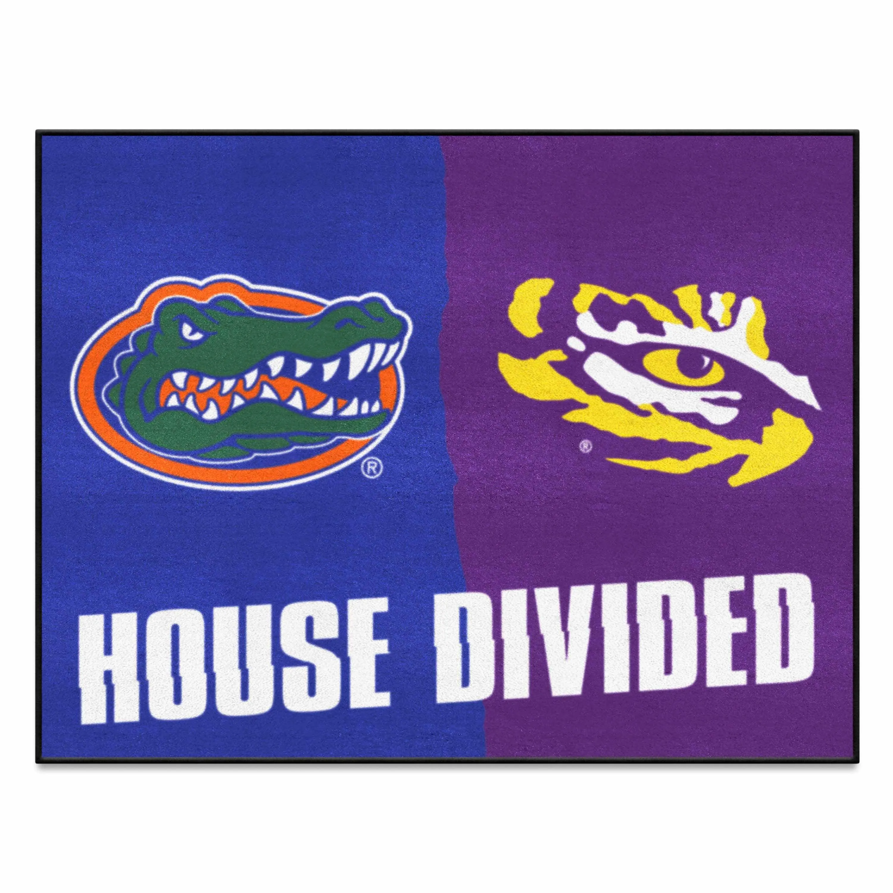 House Divided - Florida / LSU House Divided House Divided Rug - 34 in. x 42.5 in.