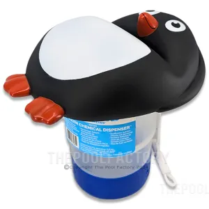 HydroTools Floating Penguin Chlorine Tablet Dispenser