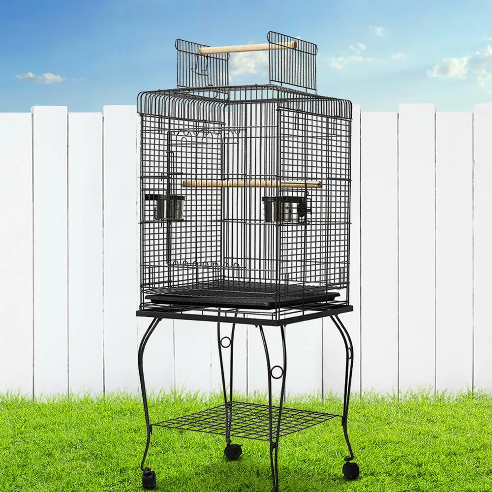 i.Pet Bird Cage with Perch - Large - Black