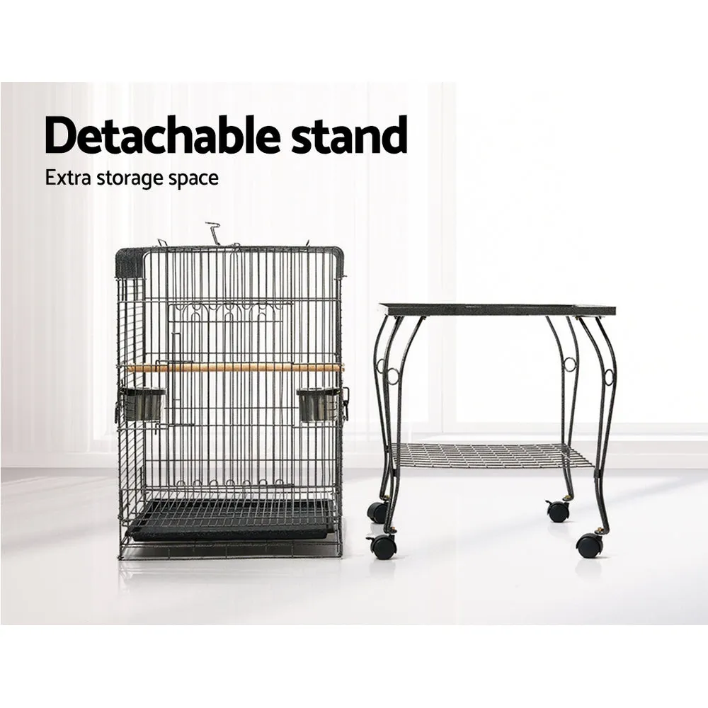 i.Pet Bird Cage with Perch - Large - Black