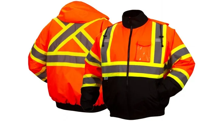 Jacket - Pyramex Hi-Vis Waterproof Winter Bomber Jacket RCJ32