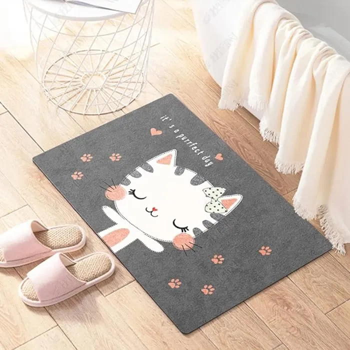 Kids Anti-Slip Door Mat (314)5408-Snow Cat