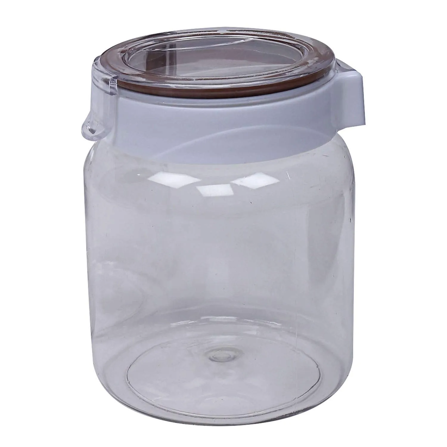 Kuber Industries Plastic Air Tight Lid 12 Pieces Multipurpose Storage Container Set 2000 ml (Transparent) - CTKTC23446