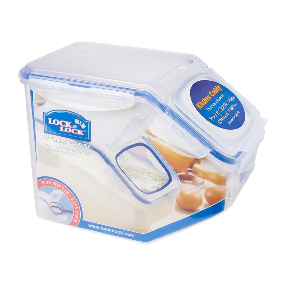 Lock & Lock Airtight Dry Food Storage Container With Flip Cover 5L